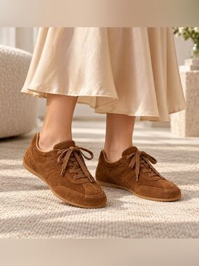 Madewell Oaklynne Sneaker Brown Suede Leather EU 39/ US 8 #0014